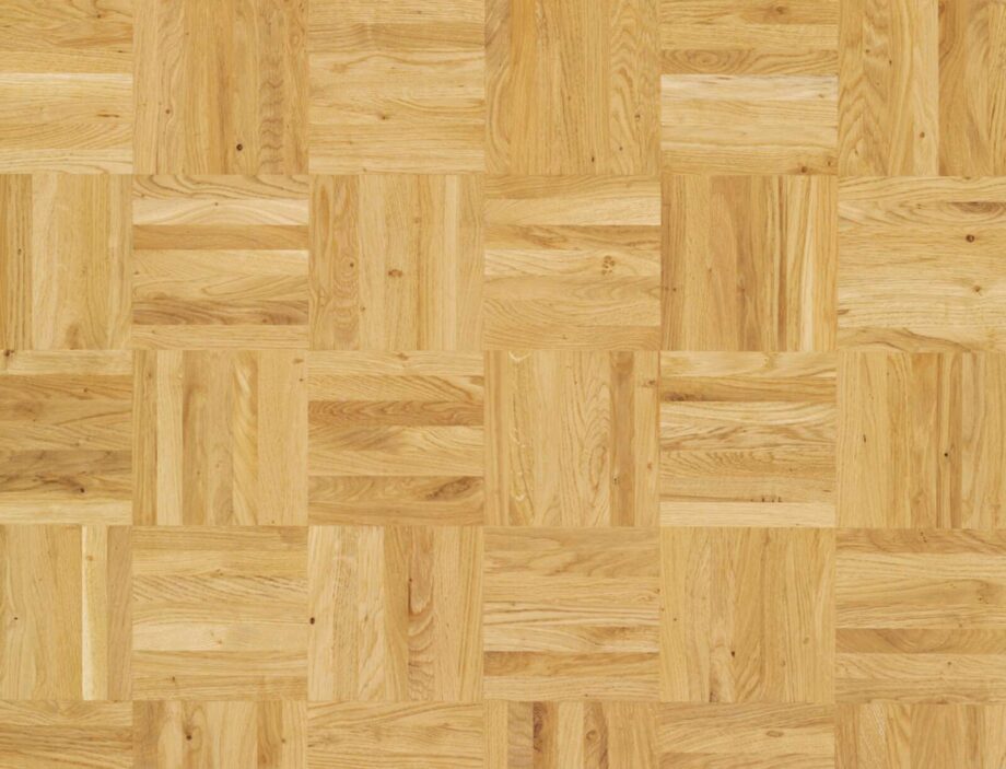 Hardwood Floor Mosaic Bauwerk Oak Nature 35 unfinished cube pattern