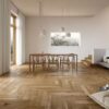 Herringbone Flooring Bauwerk Cleverpark 900 Oak Mandorla 34 oiled brushed – interior Herringbone Flooring Bauwerk Cleverpark 900 Oak Mandorla 34 oiled brushed – 2