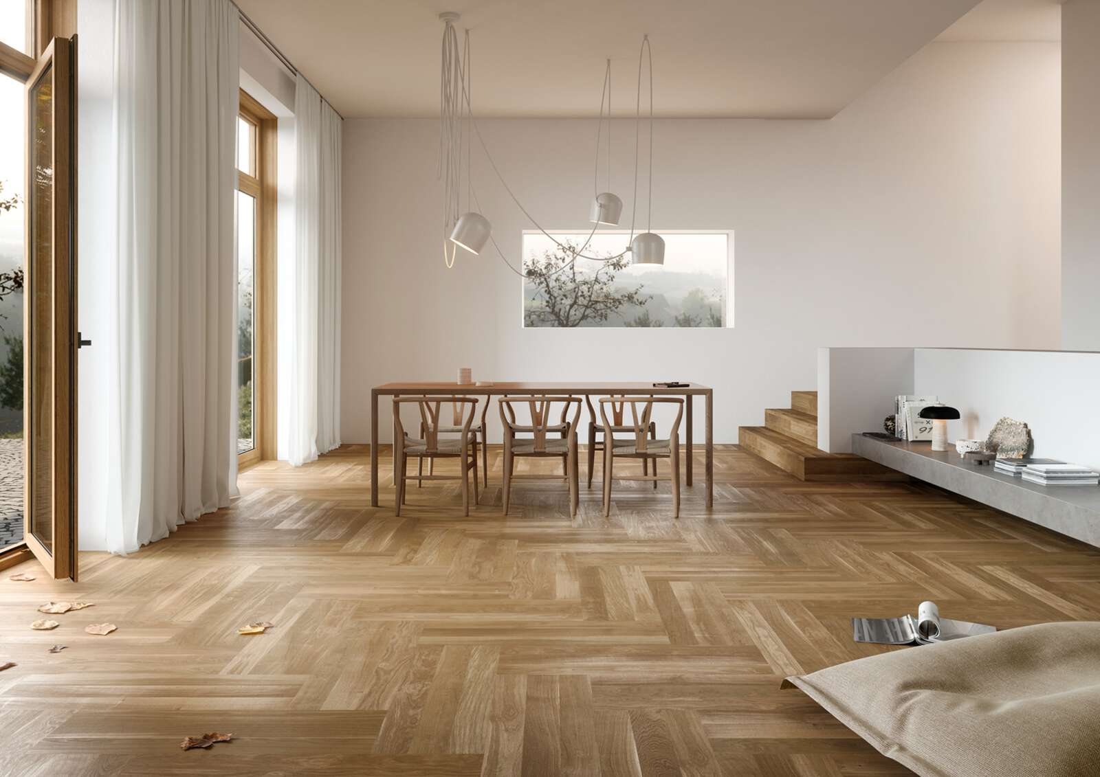 Herringbone Flooring Bauwerk Cleverpark 900 Oak Mandorla 34 oiled brushed – 2