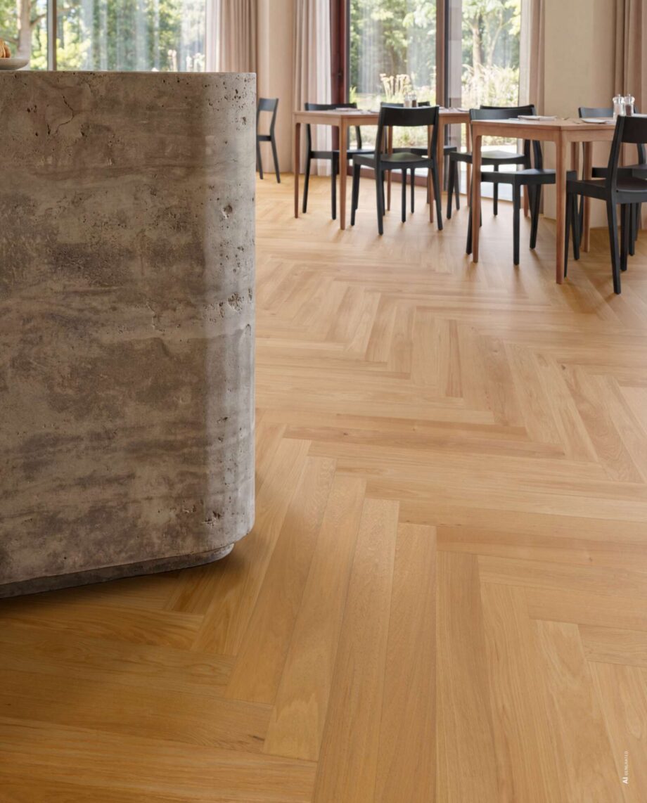 Herringbone Flooring Bauwerk Cleverpark 900 Oak Nature 14 matt lacquered – 2