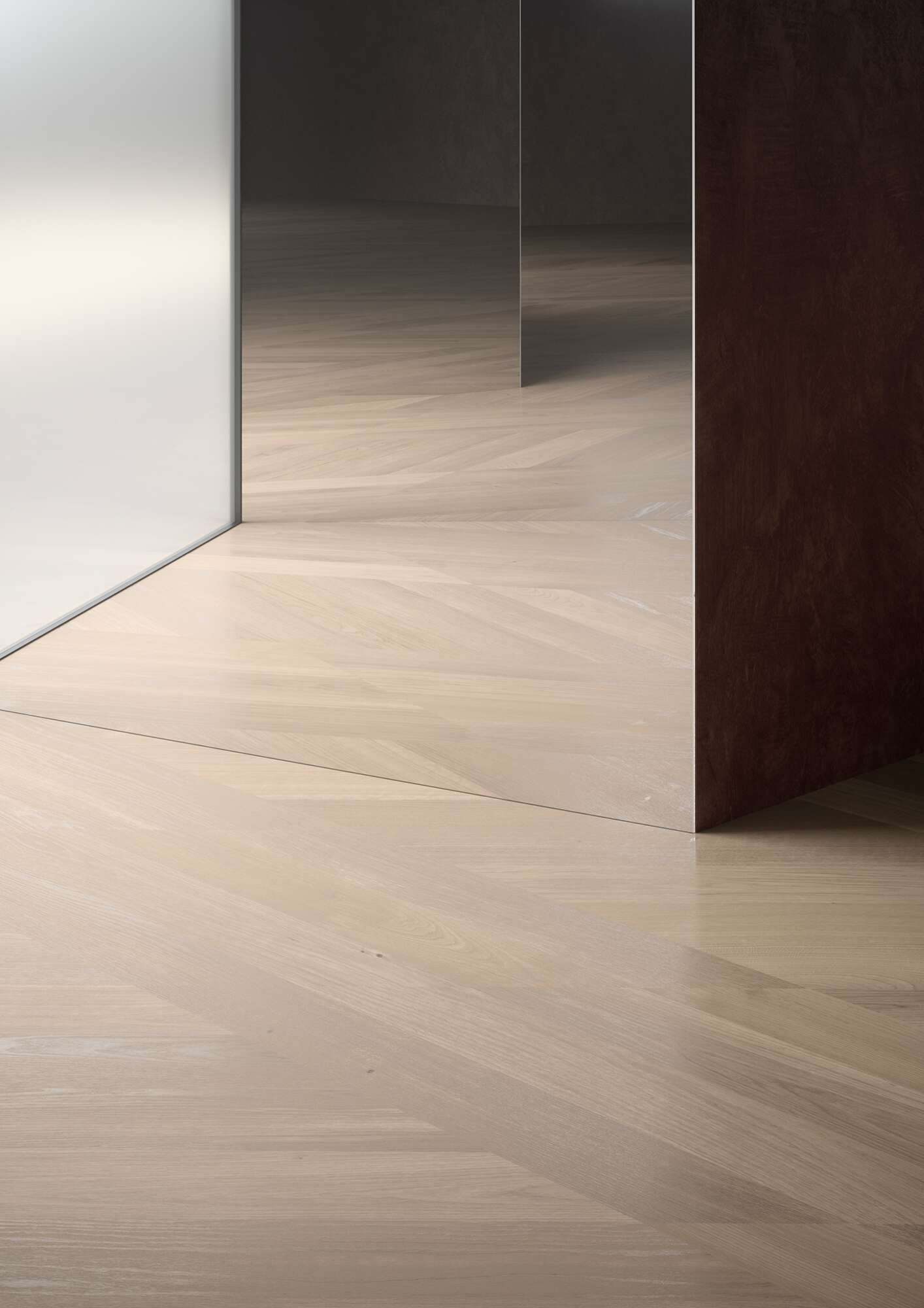Herringbone Flooring Bauwerk Formpark Rombico Oak Farina 14 oiled brushed – 3