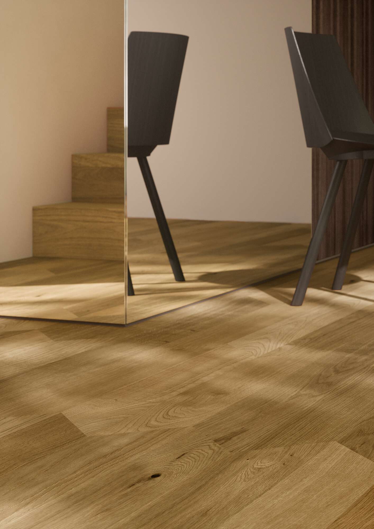 Herringbone Flooring Bauwerk Formpark Rombico Oak Mandorla 14 oiled brushed – 3