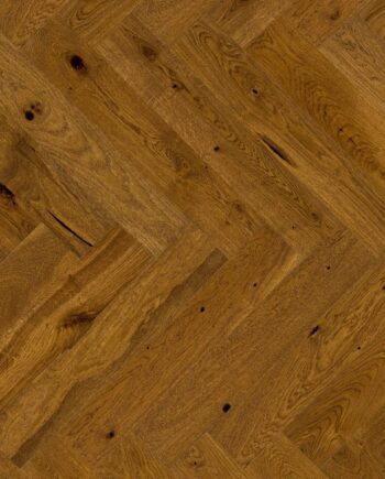 Herringbone flooring oak beveled brown matt lacquer 110mm