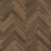 Herringbone Parquet Flooring Parky Swing Smoked Walnut Premium, walnut veneer, brushed, super matt lacquer, 593 x 121 x 10 mm