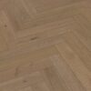 Herringbone parquet Meister Lindura Classic Greige Oak, brushed, ultra matt lacquered