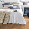 Parkett Tarkett, Grace, Tamm Nature TreS, 3-lip, harjatud, Proteco ExtraMatt mat 3 Tammeparkett Tarkett Grace Nature TreS magamistoas