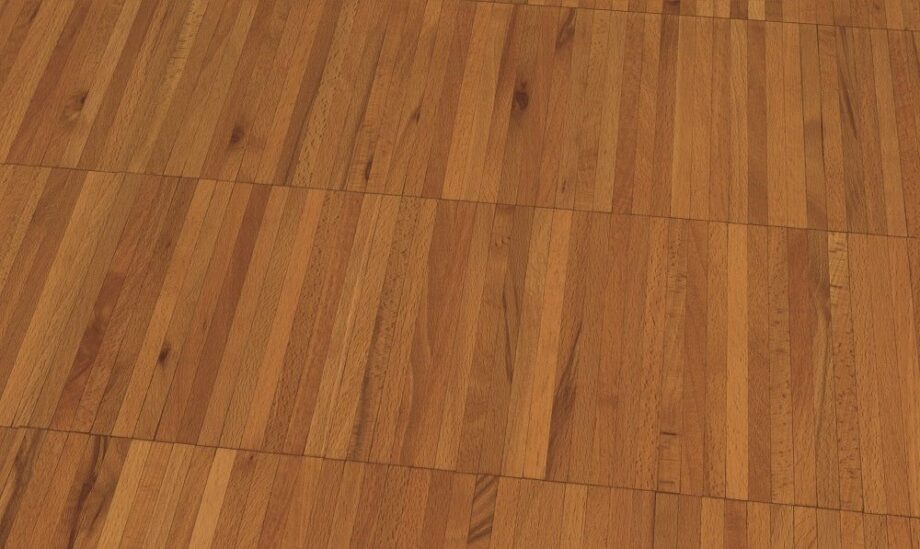 Industrial Parquet Steamed Beech Industrie, unfinished, 22 x 8 x 160 mm
