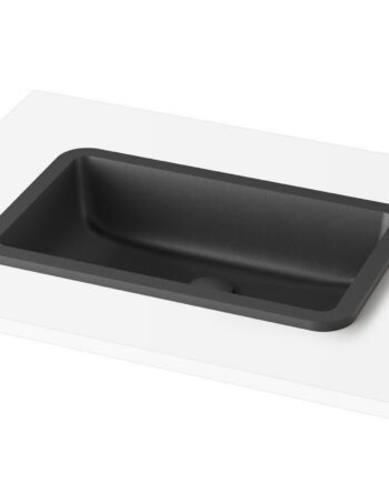 Inset Basin PAA OPUS IN 52x32 cm, Black Graphite