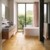 Herringbone Flooring Bauwerk Monopark Oak Nature 15 matt lacquered sanded – view 3 Herringbone Flooring Bauwerk Monopark Oak Nature 15 matt lacquered sanded – 3