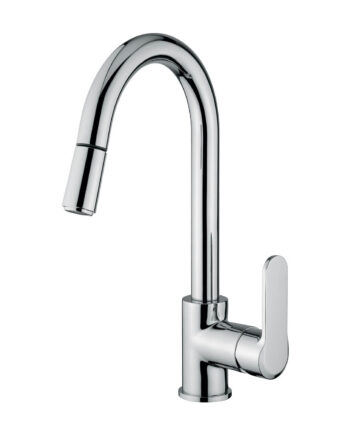 Kitchen mixer Emmevi Nefer 77066ND with pull-out spray, low pressure