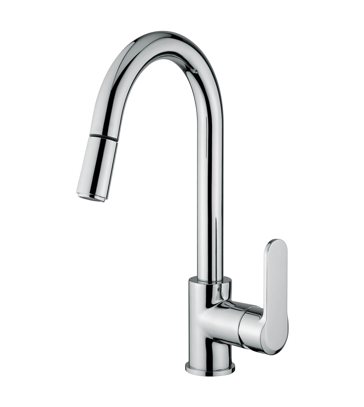 Kitchen mixer Emmevi Nefer 77066ND with pull-out spray, low pressure
