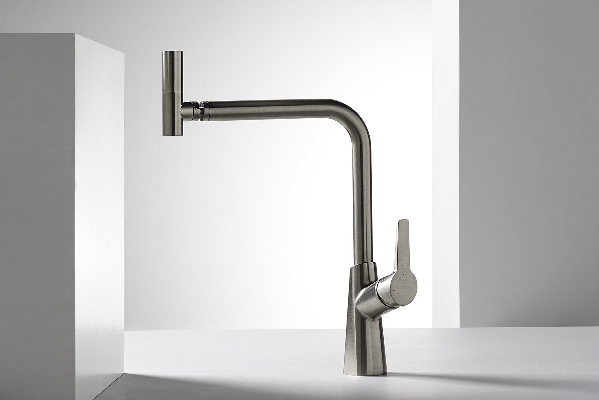 Kitchen mixer Emmevi Nicla 89078ES, tall L-shaped spout – 2