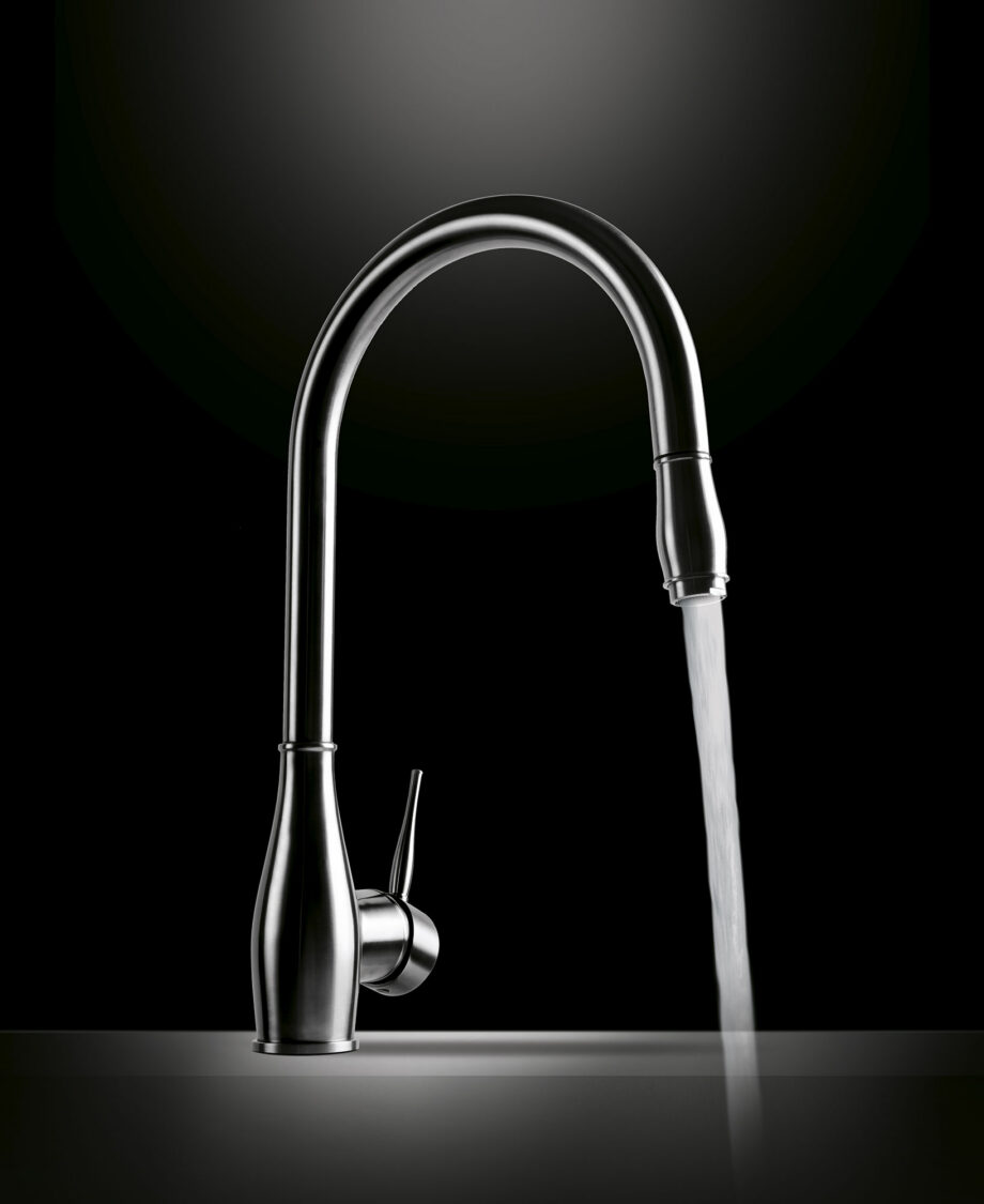 Kitchen mixer Emmevi Tiffany 64167INES with pull-out spray