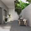 Stone-effect semi-polished porcelain floor tile Tau Caribbean Silver SP, 90x90 cm, silver grey, rectified – 3