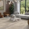 Stone-effect porcelain Tau Lithos Linen, linen beige, rectified – view 4 Stone-effect soft matt porcelain floor tile Tau Lithos Soft Linen, 60x120 cm, linen beige, rectified – 4