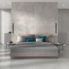Stone-effect polished porcelain floor tile Tau Mainstone Silver Pol, 60x60 cm, silver grey, rectified – 2
