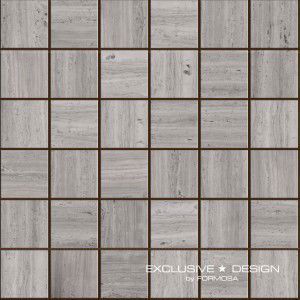 Natural stone mosaic Stone Nr. 7, 30x30 cm, 8 mm, grey