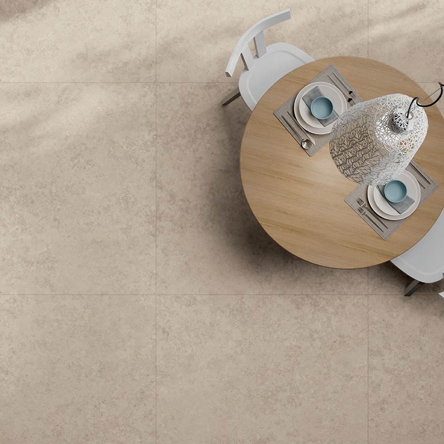 Stone effect porcelain tile ABK Poetry Stone Reloaded Jura Sand, 60x60 cm, 8.5 mm, natural matt P.tech, slip-resistant R10 – 3