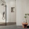 Stone effect porcelain tiles ABK Sensi Roma White, 60x120 cm, 8.5 mm, textured, slip-resistant R11 – 3