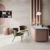Stone effect porcelain tiles ABK Sensi Roma White, 60x120 cm, 8.5 mm, textured, slip-resistant R11 – 5