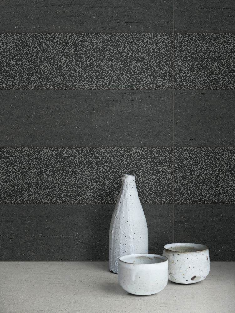 Stone effect decorative porcelain tile ABK Poetry Stone Reloaded Curve Cold, 60x120 cm, 8.5 mm, patterned decor, matt – 3