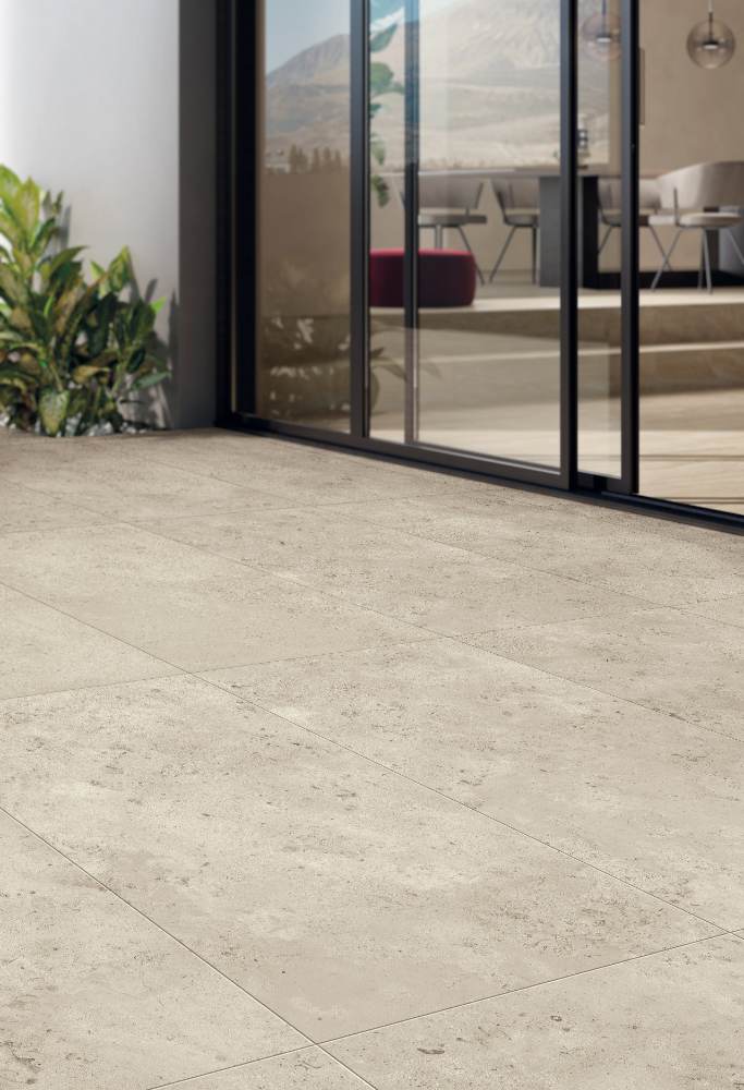 Stone effect outdoor porcelain tile ABK Camargue Beige, 80x80 cm, 20 mm, outdoor, slip-resistant R11 – 3