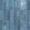 Porcelain tile with three-strip relief Dune Terraluz Azul, 14.7×14.7 cm, 8 mm, blue – view 2 Porcelain tile with three-strip relief Dune Terraluz Azul, 14.7x14.7 cm, 8 mm, blue – 2