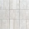 Porcelain tile with three-strip relief Dune Terraluz Yeso, 14.7×14.7 cm, 8 mm, plaster white – view 2 Porcelain tile with three-strip relief Dune Terraluz Yeso, 14.7x14.7 cm, 8 mm, plaster white – 2