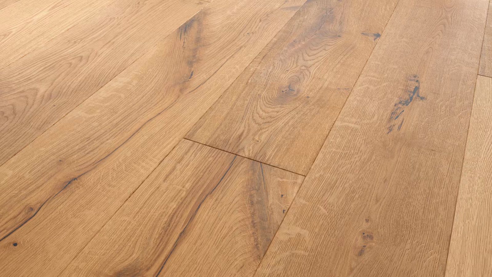 Parquet Floor Oak Markant 1-strip bevelled brushed oiled 189 mm – 6