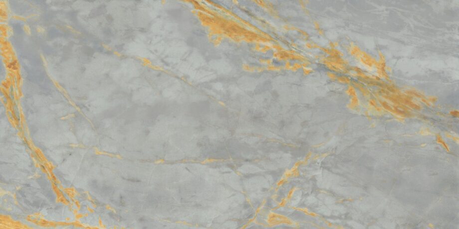 Marble effect mosaic tile ABK Sensi Signoria Ventaglio Grigio Siena, 28x60 cm, 8.5 mm, polished (lux) – 2
