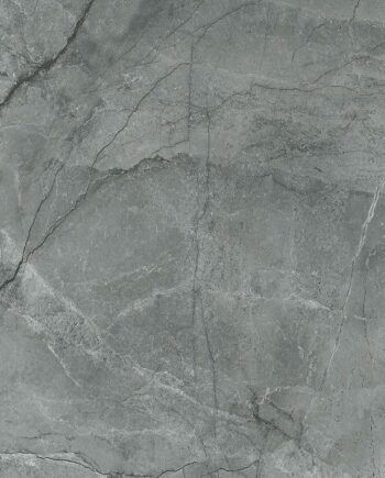 Marble-effect matt porcelain floor tile Silver Graphite, 60x60 cm, 8 mm, graphite grey, R9