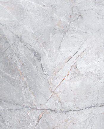 Marble-effect matt porcelain floor tile Silver Heels, 60x60 cm, 8 mm, grey, R9