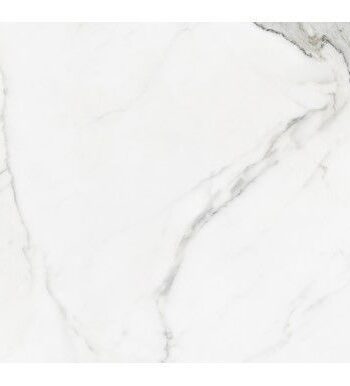 Marble-effect matt porcelain floor tile Statuario, 60x120 cm, 9 mm, white, R9
