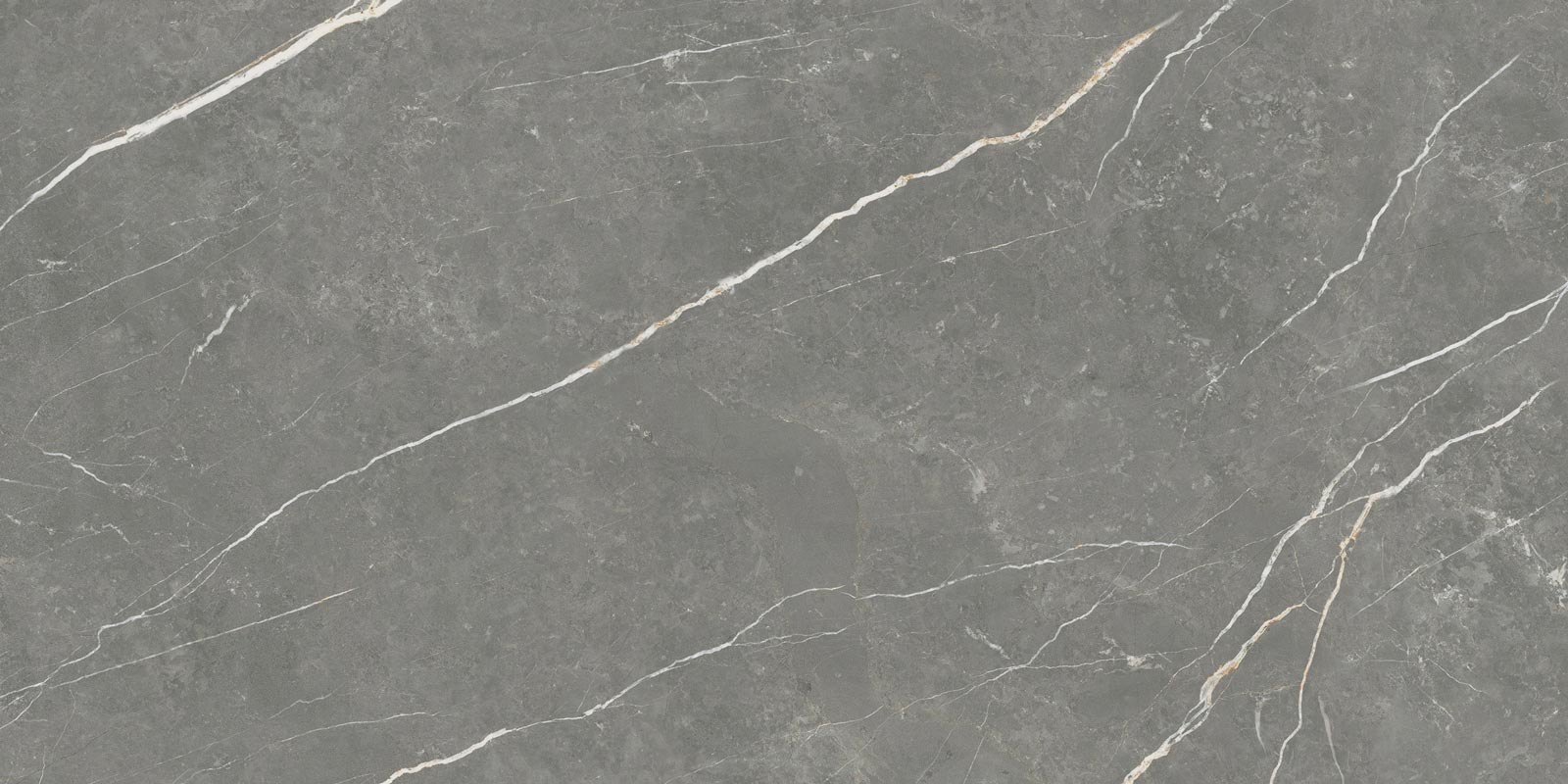 Marble-effect matt porcelain floor tile Tau Elite Graphite, 60x120 cm, 10.5 mm, graphite grey, R10, rectified