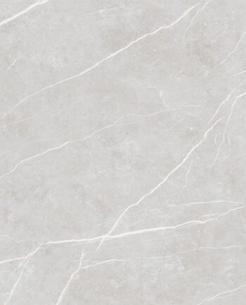 Marble-effect polished porcelain floor tile Tau Elite Silver Pol, 120x120 cm, 9 mm, silver grey, rectified