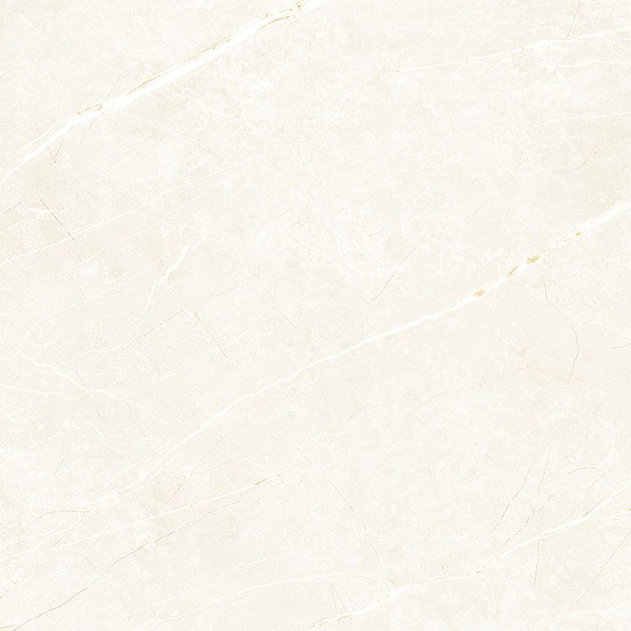 Marble-effect polished porcelain floor tile Tau Elite White Pol, 60x60 cm, white, rectified