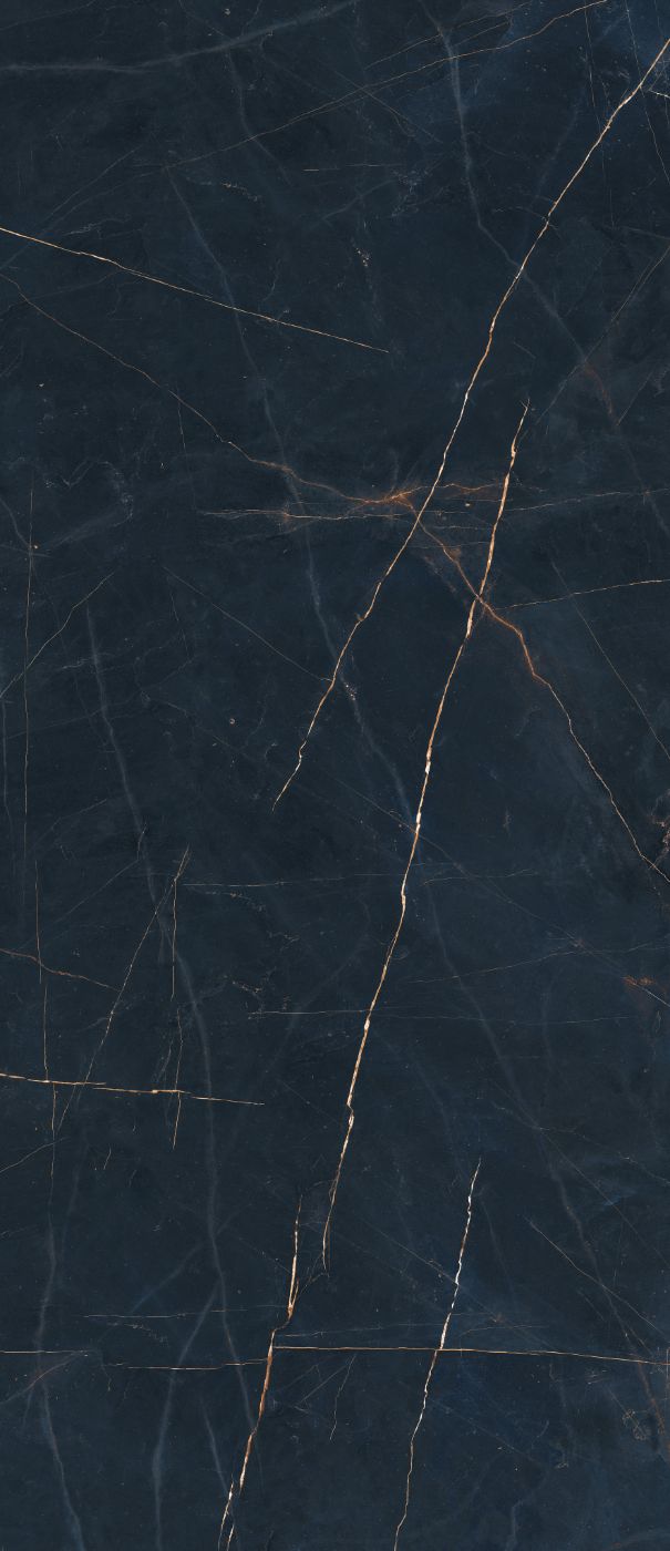 Marble effect porcelain slab ABK Sensi 900 Precious Black, 120x280 cm, 6 mm, soft satin
