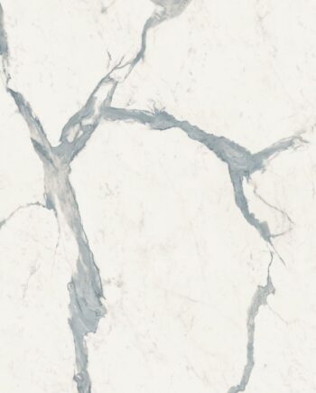 Marble effect porcelain slab ABK Sensi Up Statuario Versilia, 120x280 cm, 6 mm, soft satin