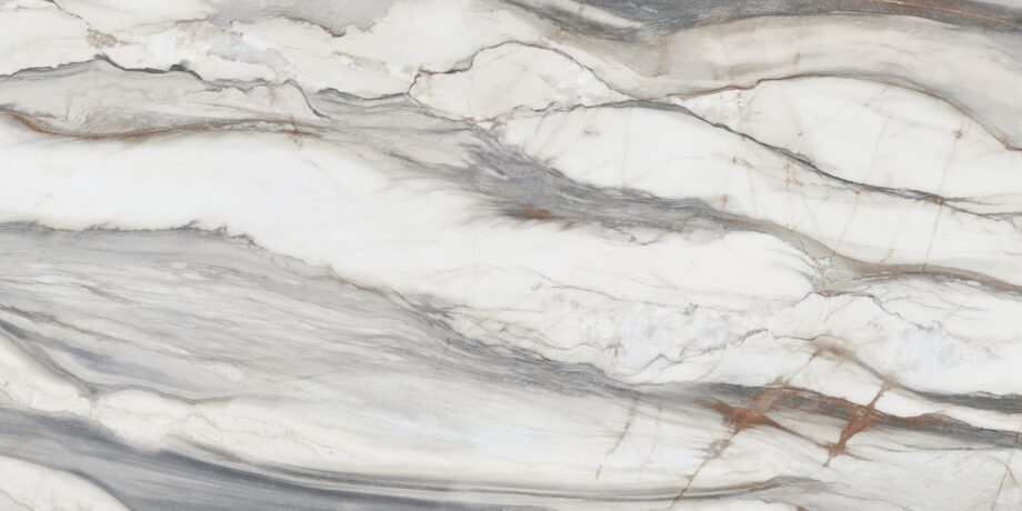 Marble effect porcelain tiles ABK Sensi 900 Oyster White, 60x120 cm, 8.5 mm, natural matt, slip-resistant R10