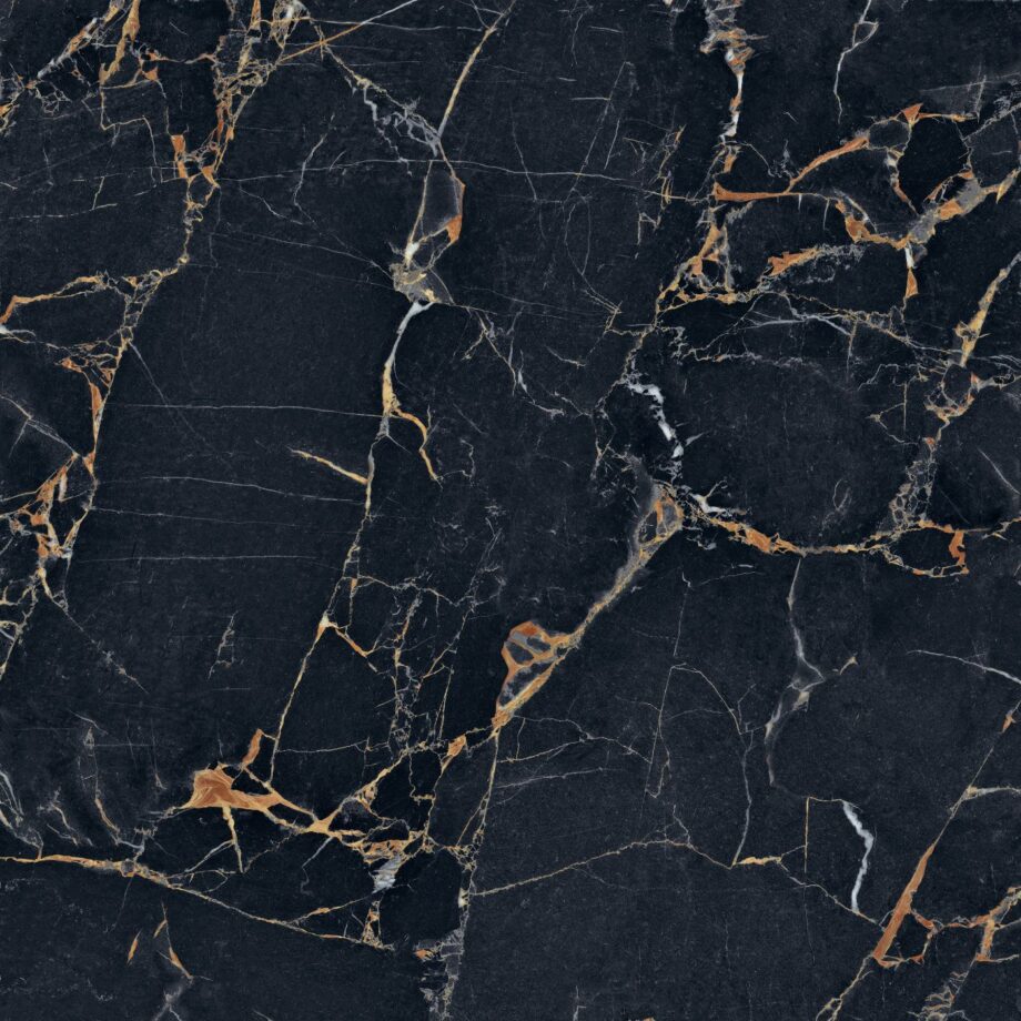 Marble effect porcelain tiles ABK Sensi Signoria Port Gold, 120x120 cm, 8.5 mm, natural matt, slip-resistant R10