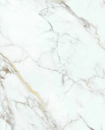 Marble-effect satin porcelain floor tile Lumina Gold, 60x60 cm, 8 mm, white