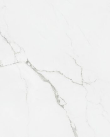 Marble-effect polished porcelain floor tile Statuario, 60x60 cm, 10 mm, white
