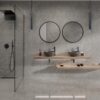 Marble-effect porcelain tile Tau Elite Gray, grey – view 2 Marble-effect polished porcelain floor tile Tau Elite Gray Pol, 60x120 cm, 10.5 mm, grey, rectified – 2