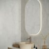 Marble effect porcelain tiles ABK Sensi 900 Carrara, 120x120 cm, 8.5 mm, natural matt, slip-resistant R10 – 5