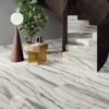Marble effect porcelain tiles ABK Sensi 900 Oyster White, 60x120 cm, 8.5 mm, natural matt, slip-resistant R10 – 3
