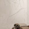Marble effect porcelain tiles ABK Sensi 900 Pulpis Ivory, 120x120 cm, 8.5 mm, natural matt, slip-resistant R10 – 4