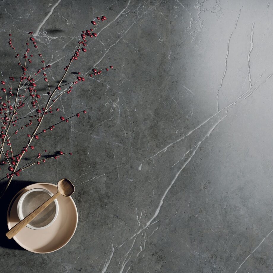 Marble effect porcelain tiles ABK Sensi 900 Stone Grey, 120x120 cm, 8.5 mm, natural matt, slip-resistant R10 – 4