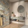Marble effect mosaic tile ABK Sensi Signoria Ventaglio Grigio Siena, 28x60 cm, 8.5 mm, polished (lux) – 3