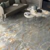 Marble effect mosaic tile ABK Sensi Signoria Ventaglio Grigio Siena, 28x60 cm, 8.5 mm, polished (lux) – 4