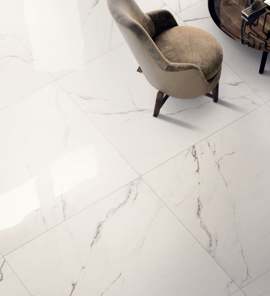 Marble effect porcelain tiles ABK Sensi Up Statuario Ultra, 80x80 cm, 8.5 mm, polished (lux) – 3